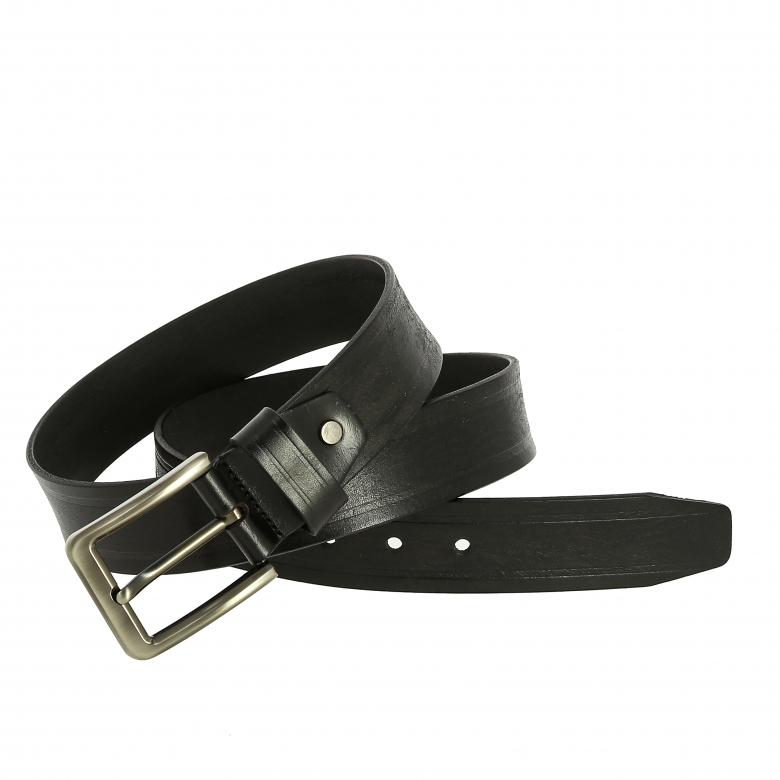 Ремень д/джинсов натуральная кожа 4/130см.VIP COLLECTION арт.40514_130/Black