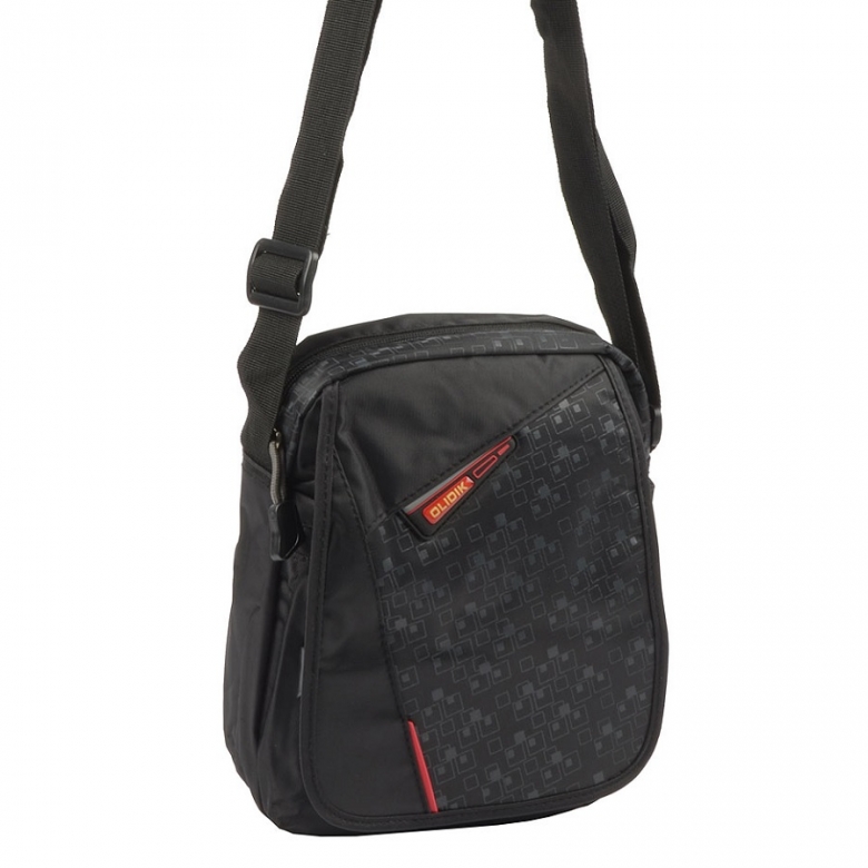 Olidik 05930 Black Red мужская мини сумка