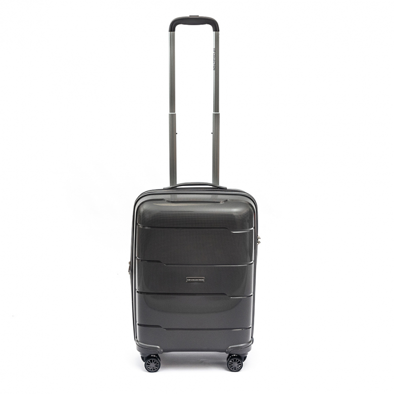 Чемодан маленький S-20" арт.14101 D.Grey(т.серый) VIP COLLECTION 37,5х23,5х56,5см. 2,9кг. 49/62л.