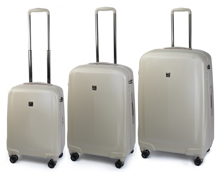 Чемоданы комплект из 3-х штук. Размеры S-20,M-24, L-28" VIP COLLECTION арт. 808-20,24,28, Вес комплекта 9,9 кг. 80*31*54см. TAUPE(бежевый)